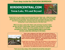 Tablet Screenshot of birdercentral.com